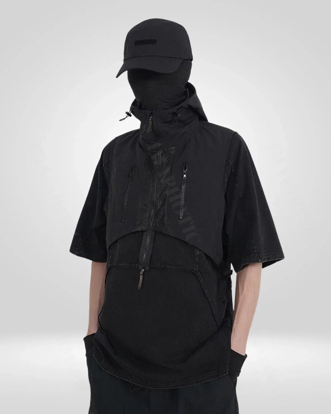 Stealthy Versatile Hooded Vest -  lightweight - Hooded Vest for All-Weather Versatility and Comfort