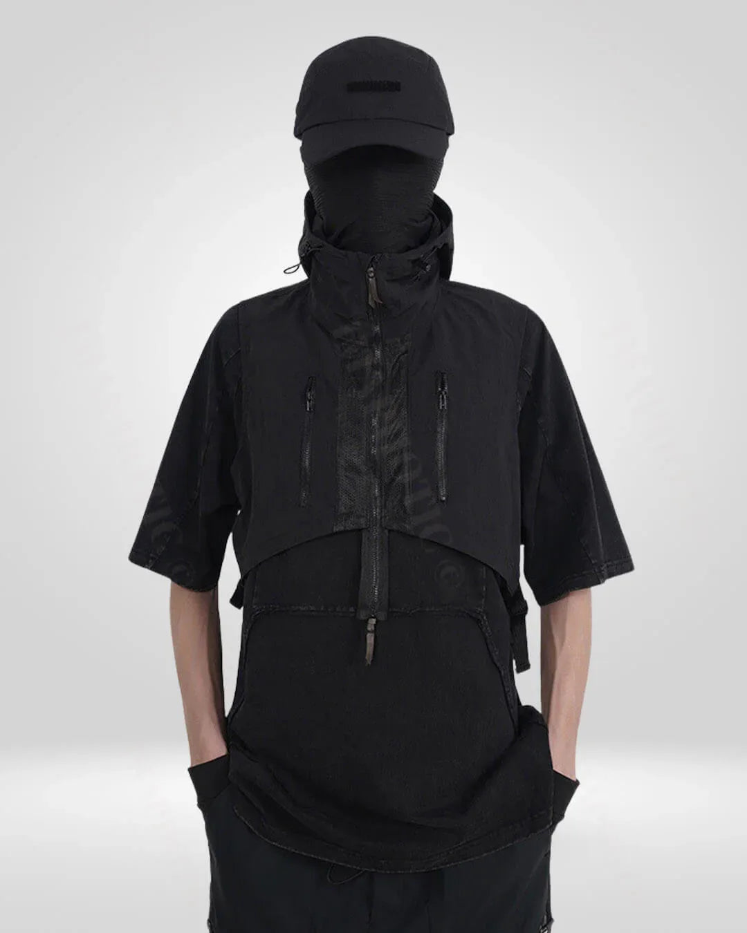 Stealthy Versatile Hooded Vest -  stylish layering vest - Hooded Vest for All-Weather Versatility and Comfort