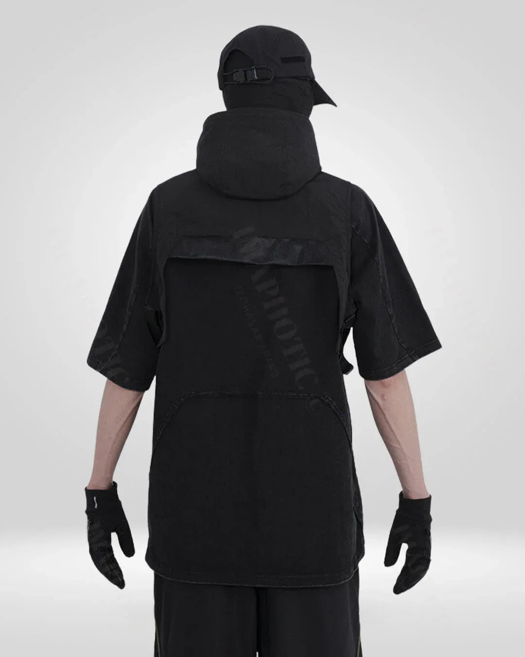 Stealthy Versatile Hooded Vest -  water-repellent vest - Hooded Vest for All-Weather Versatility and Comfort