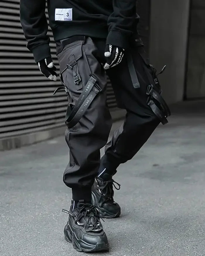 Strappy Black Pants for Style - black pants - Stylish Strappy Black Pants for Every Occasion