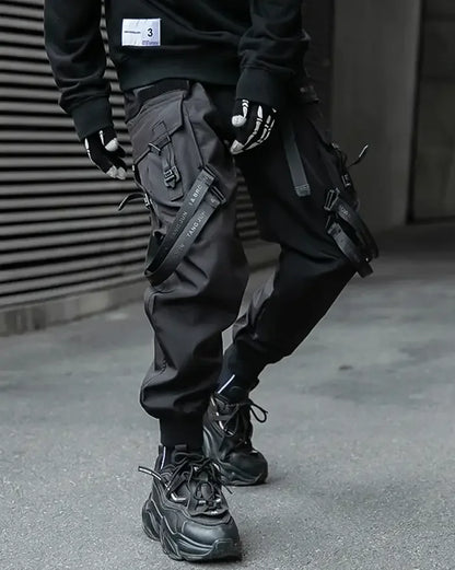 Strappy Black Pants for Style - black pants - Stylish Strappy Black Pants for Every Occasion