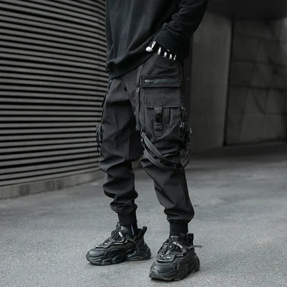 Strappy Black Pants for Style -  cargo pants - Stylish Strappy Black Pants for Every Occasion