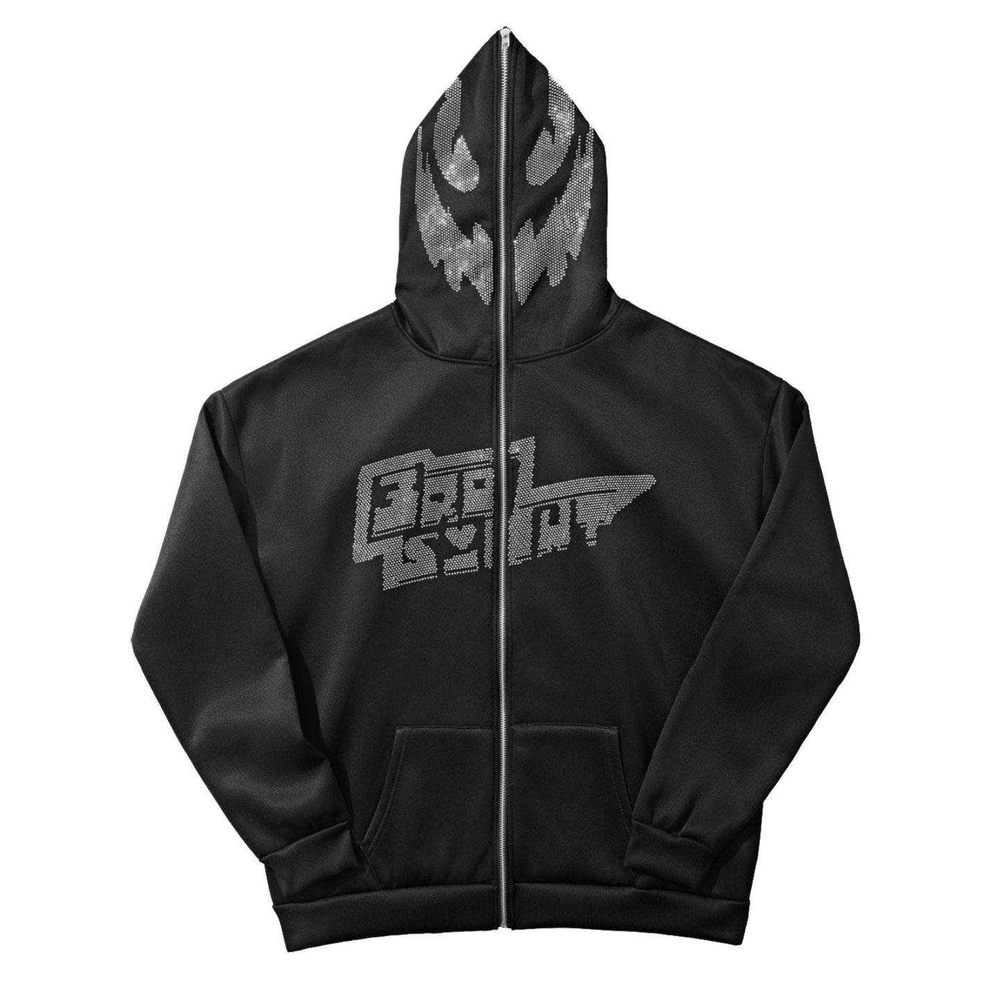 Strass Sweatshirt - hooded sweatshirt - Chic Strass Hooded Sweatshirt for Streetwear