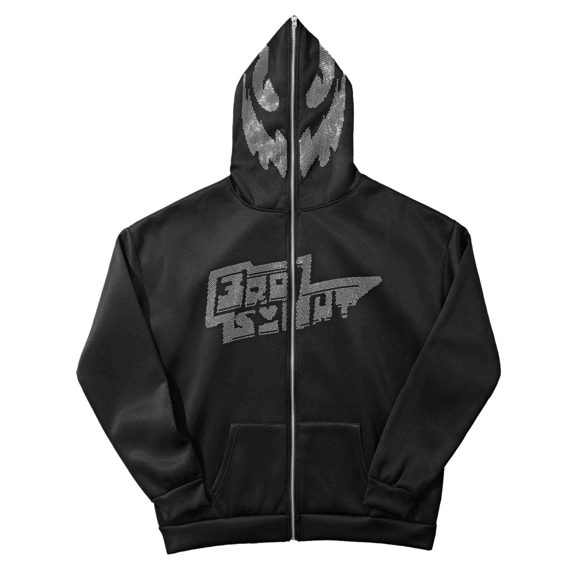 Strass Sweatshirt - hooded sweatshirt - Chic Strass Hooded Sweatshirt for Streetwear