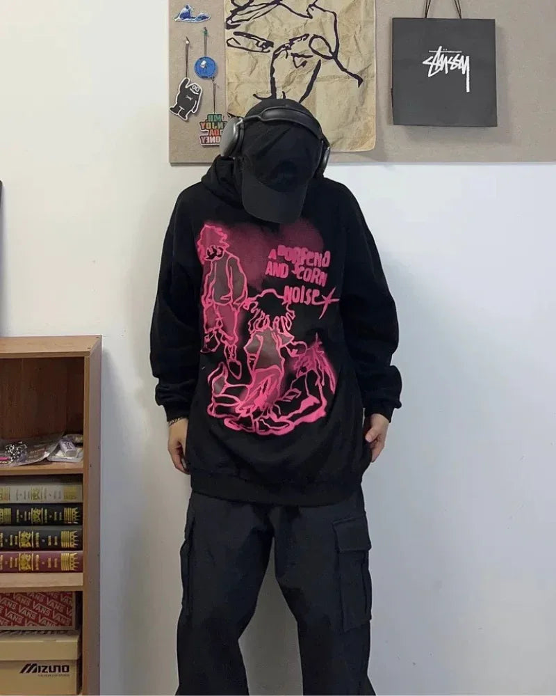 Street Art Love Hoodie -  durable - Stylish Street Art Love Hoodie for Everyday Wear