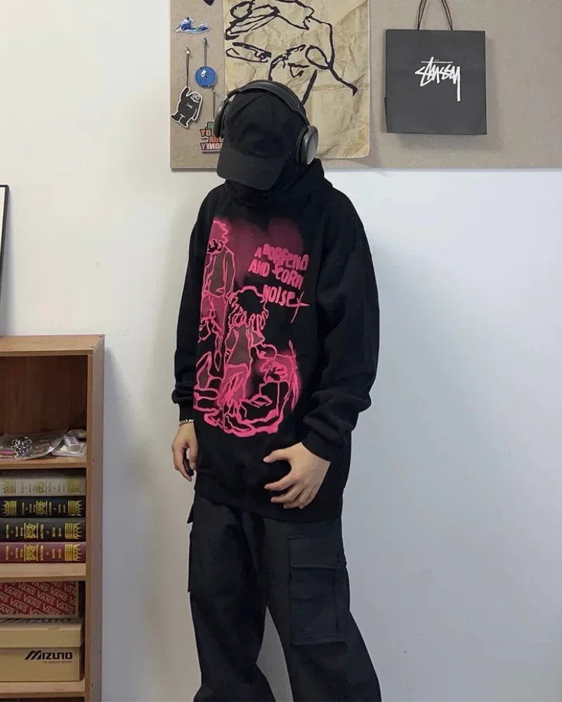 Street Art Love Hoodie -  everyday wear hoodie - Stylish Street Art Love Hoodie for Everyday Wear