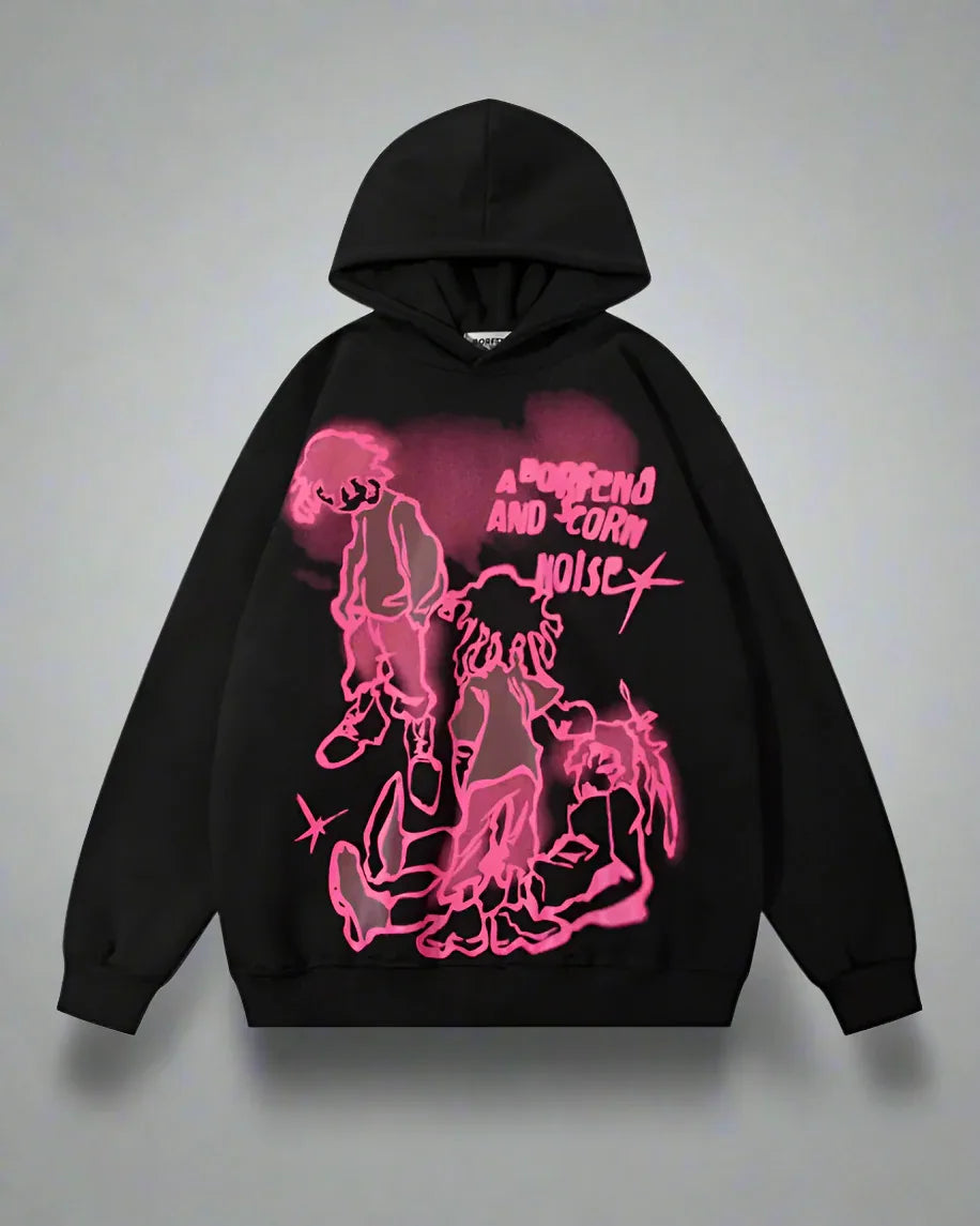 Street Art Love Hoodie - hoodie - Stylish Street Art Love Hoodie for Everyday Wear