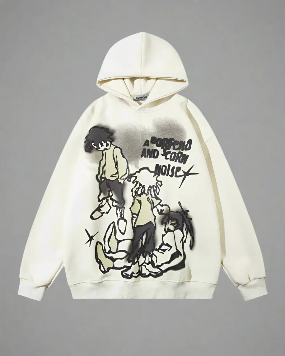 Street Art Love Hoodie - stylish hoodie - Stylish Street Art Love Hoodie for Everyday Wear