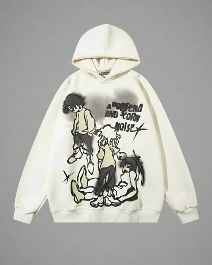 Street Art Love Hoodie - stylish hoodie - Stylish Street Art Love Hoodie for Everyday Wear