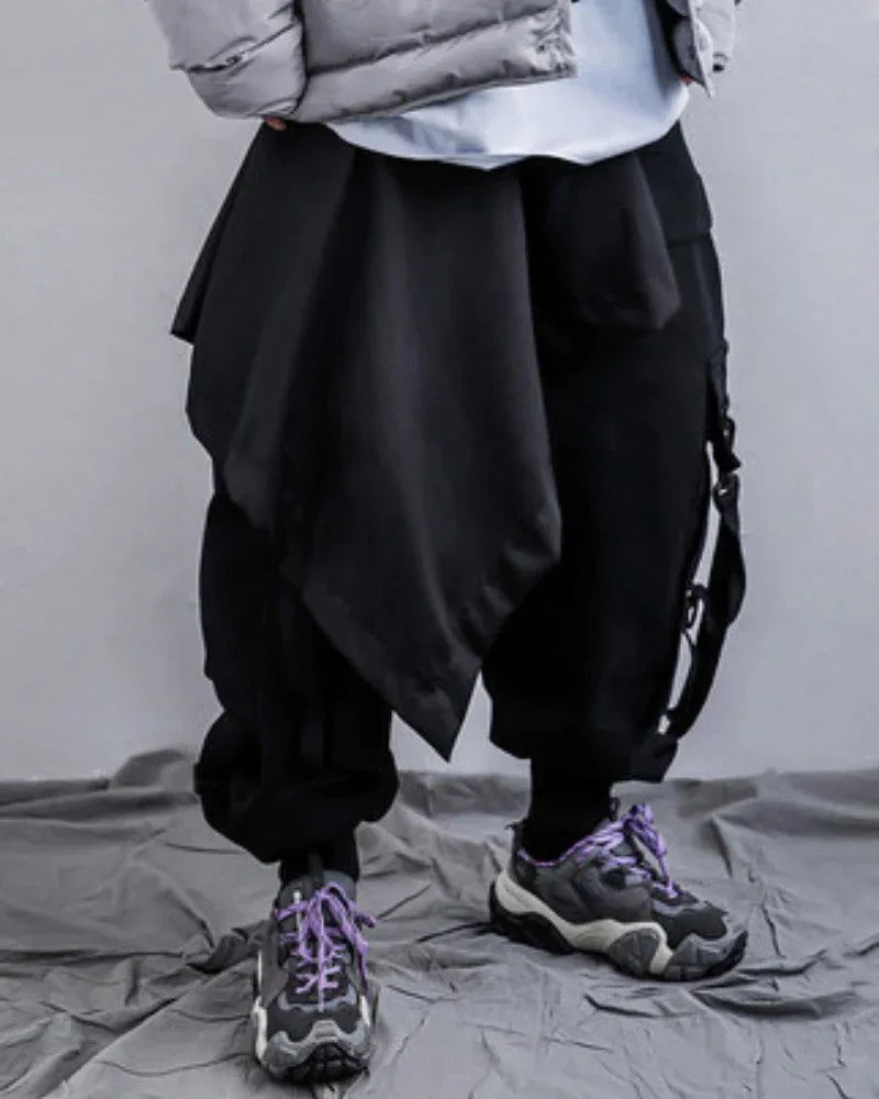 Street-Style Harem Trousers -  casual pants - Urban Layered Harem Trousers for Street Style