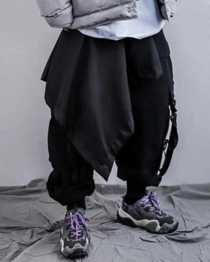 Street-Style Harem Trousers -  casual pants - Urban Layered Harem Trousers for Street Style