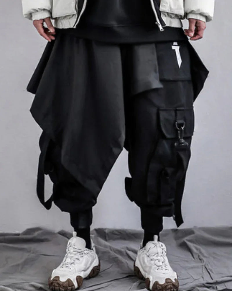 Street-Style Harem Trousers - harem trousers - Urban Layered Harem Trousers for Street Style
