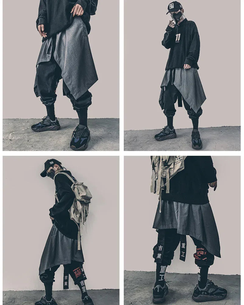 Street-Style Harem Trousers -  streetwear - Urban Layered Harem Trousers for Street Style