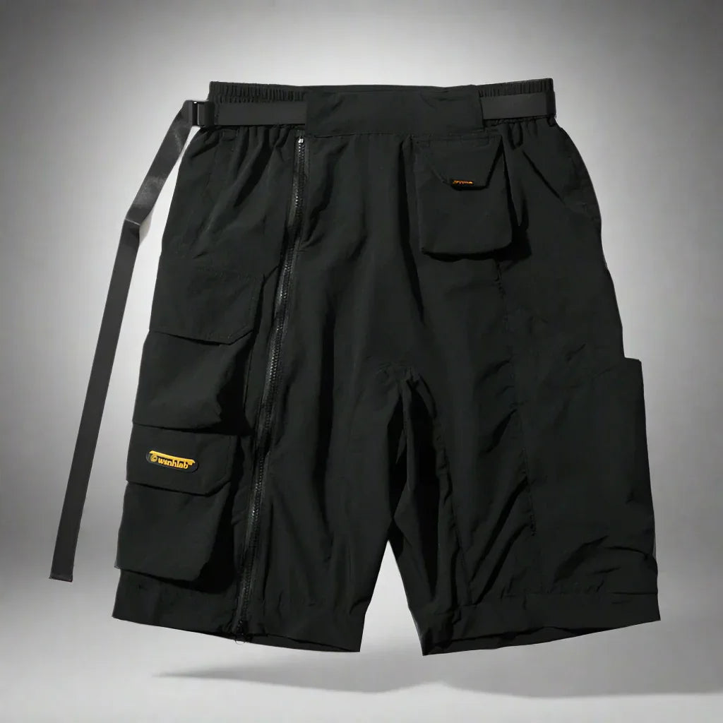 Stylish Black Cargo Shorts -  comfortable cargo shorts - Sleek Black Cargo Shorts with Ample Storage