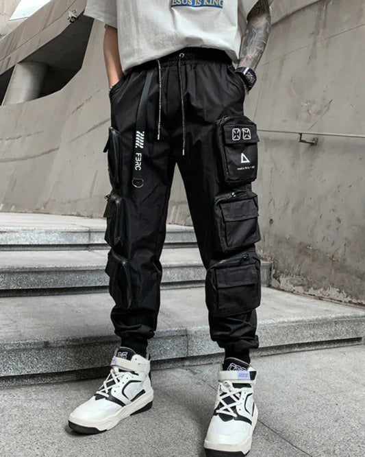 Stylish Black Cargo Trousers - cargo trousers - Stylish Black Cargo Trousers for Versatile Wear