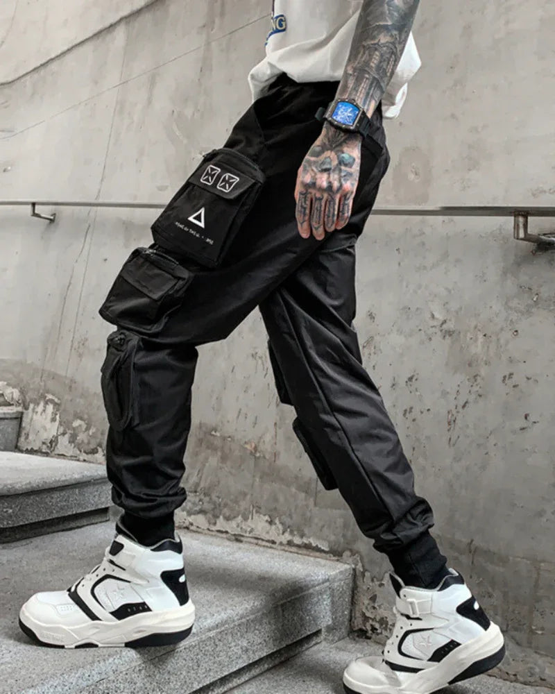 Stylish Black Cargo Trousers - versatile cargo pants - Stylish Black Cargo Trousers for Versatile Wear