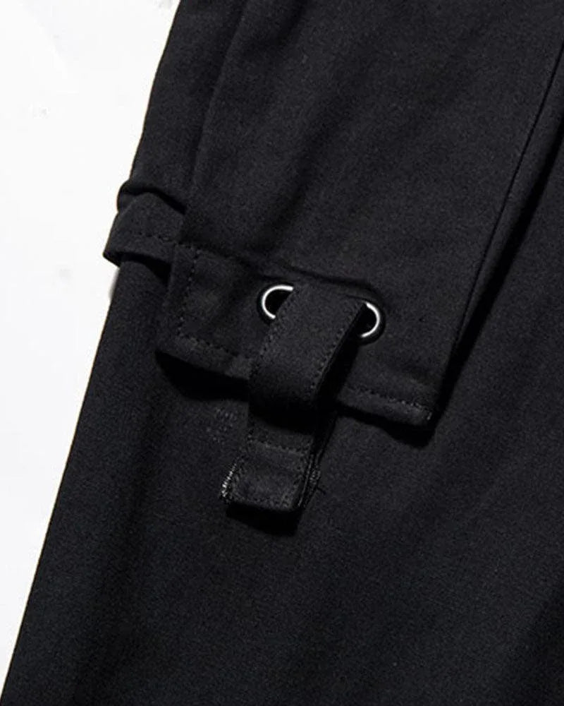 Stylish Black Tech Cargo Trousers - cargo trousers - Stylish Black Tech Cargo Trousers for Comfort