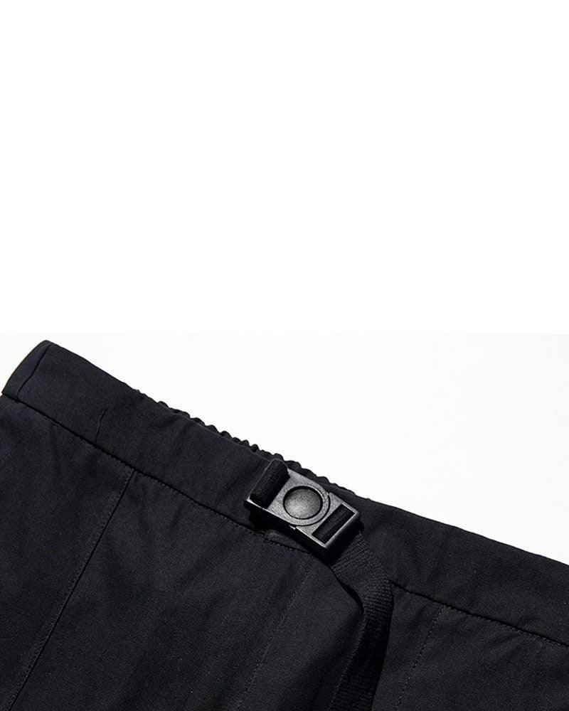 Stylish Black Tech Cargo Trousers -  street style - Stylish Black Tech Cargo Trousers for Comfort