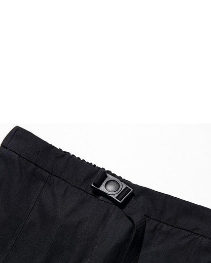 Stylish Black Tech Cargo Trousers -  street style - Stylish Black Tech Cargo Trousers for Comfort