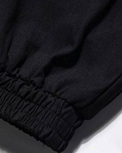 Stylish Black Tech Cargo Trousers - trendy cargo pants - Stylish Black Tech Cargo Trousers for Comfort