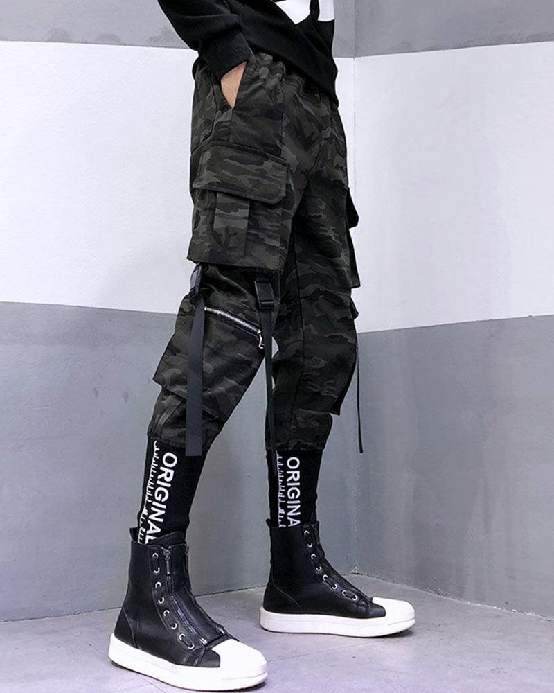 Stylish Camo Jogger Trousers -  breathable fabric trousers - Stylish Camo Jogger Trousers for Everyday Wear