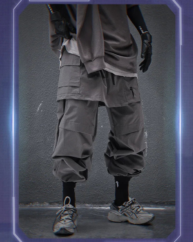 Stylish Cargo Pants with Skirt Hem -  streetwear - Stylish Cargo Pants with Skirt Hem Design