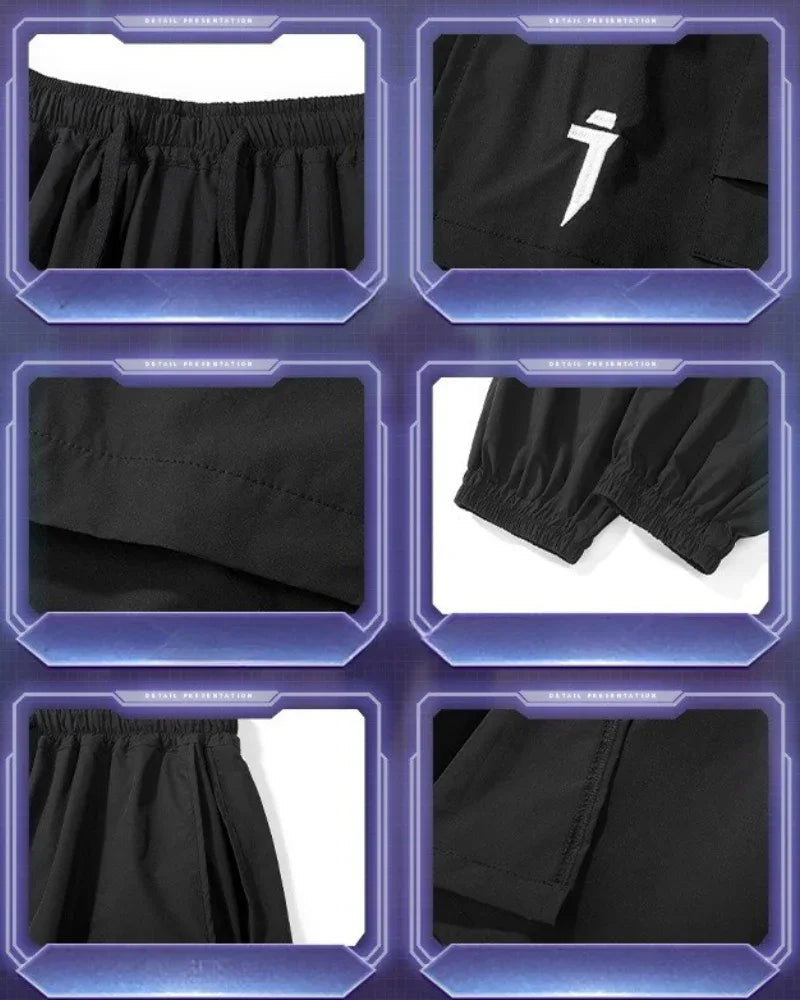 Stylish Cargo Pants with Skirt Hem -  techwear style pants - Stylish Cargo Pants with Skirt Hem Design