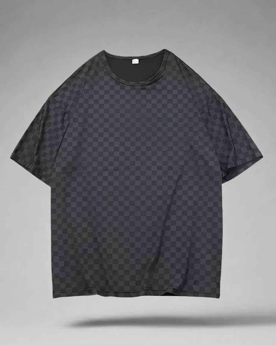 Stylish Checkerboard Summer Top - checkerboard - Lightweight Checkerboard Summer Top for Comfort