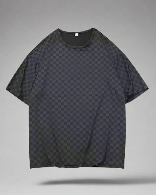 Stylish Checkerboard Summer Top - checkerboard - Lightweight Checkerboard Summer Top for Comfort