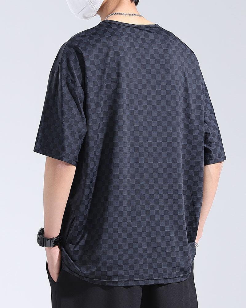 Stylish Checkerboard Summer Top -  durable fabric - Lightweight Checkerboard Summer Top for Comfort