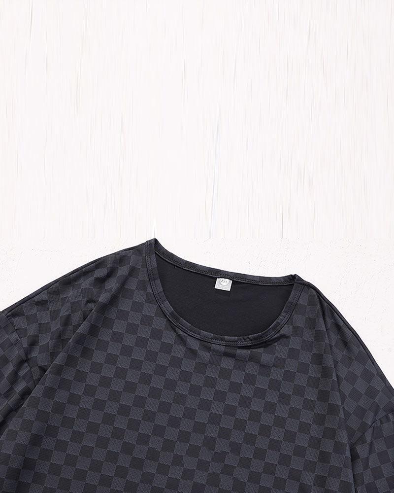Stylish Checkerboard Summer Top -  summer top - Lightweight Checkerboard Summer Top for Comfort