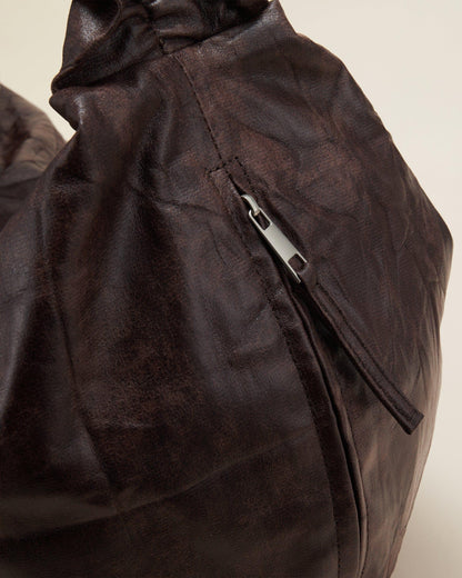 Stylish Crescent Wrinkle Tote -  stylish tote - Stylish Crescent Wrinkle Tote for Modern Use