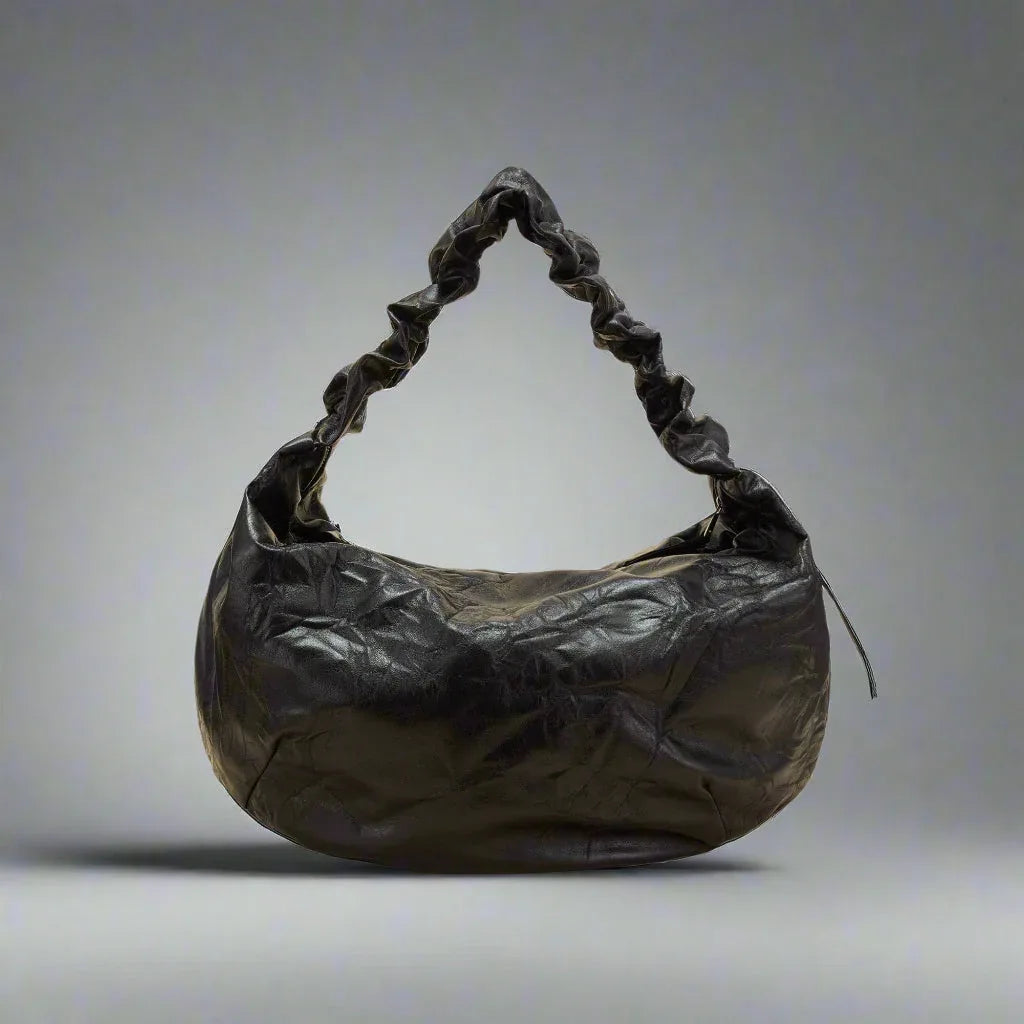 Stylish Crescent Wrinkle Tote -  stylish tote - Stylish Crescent Wrinkle Tote for Modern Use