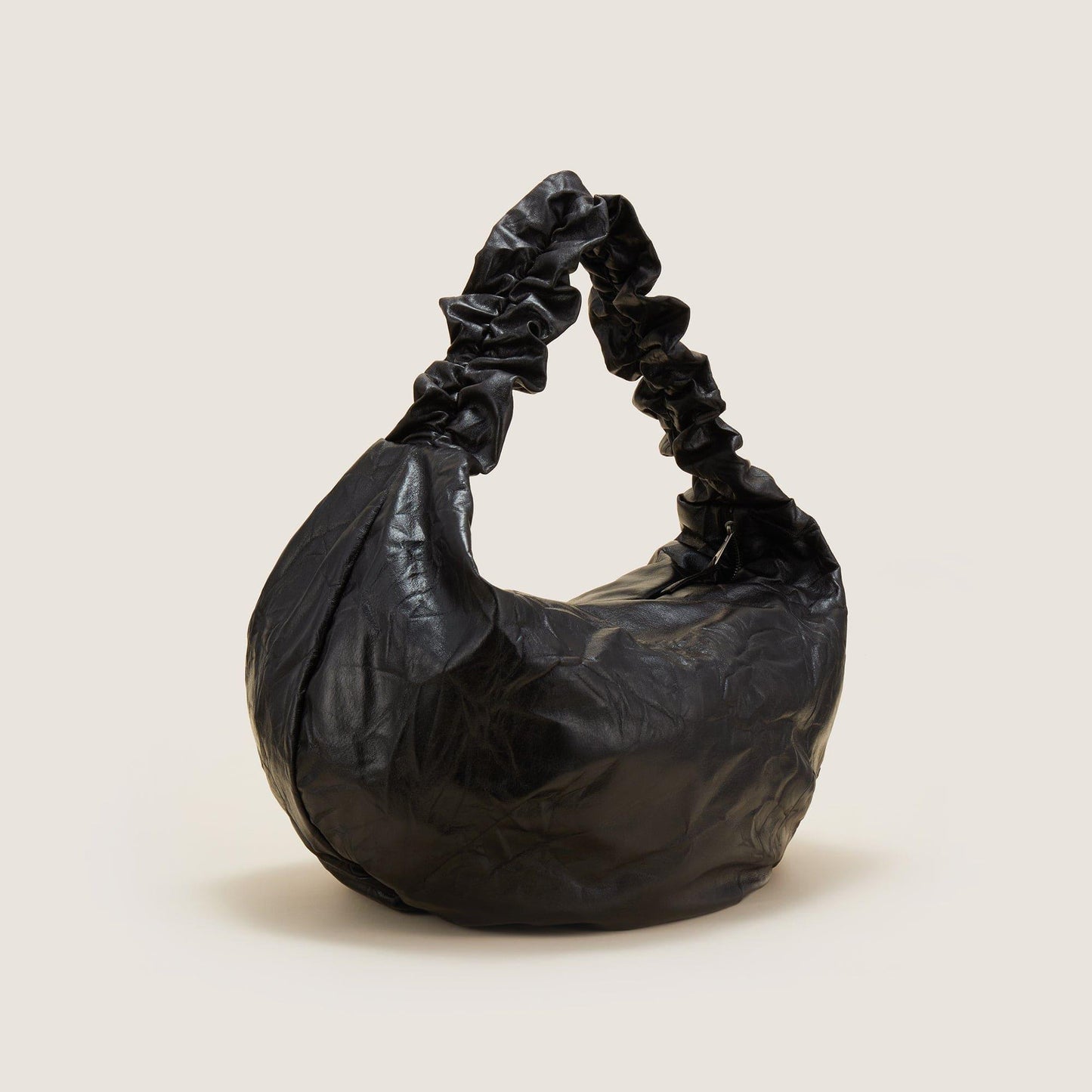 Stylish Crescent Wrinkle Tote -  unique design tote - Stylish Crescent Wrinkle Tote for Modern Use