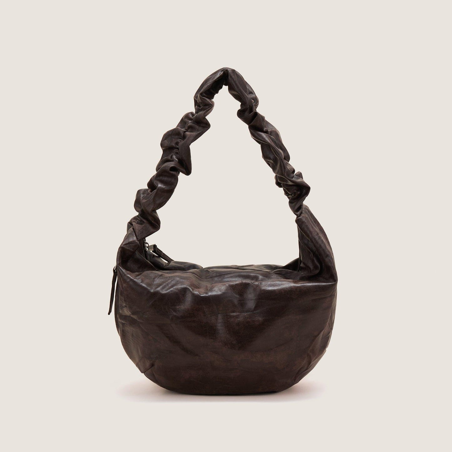 Stylish Crescent Wrinkle Tote -  unique design tote - Stylish Crescent Wrinkle Tote for Modern Use