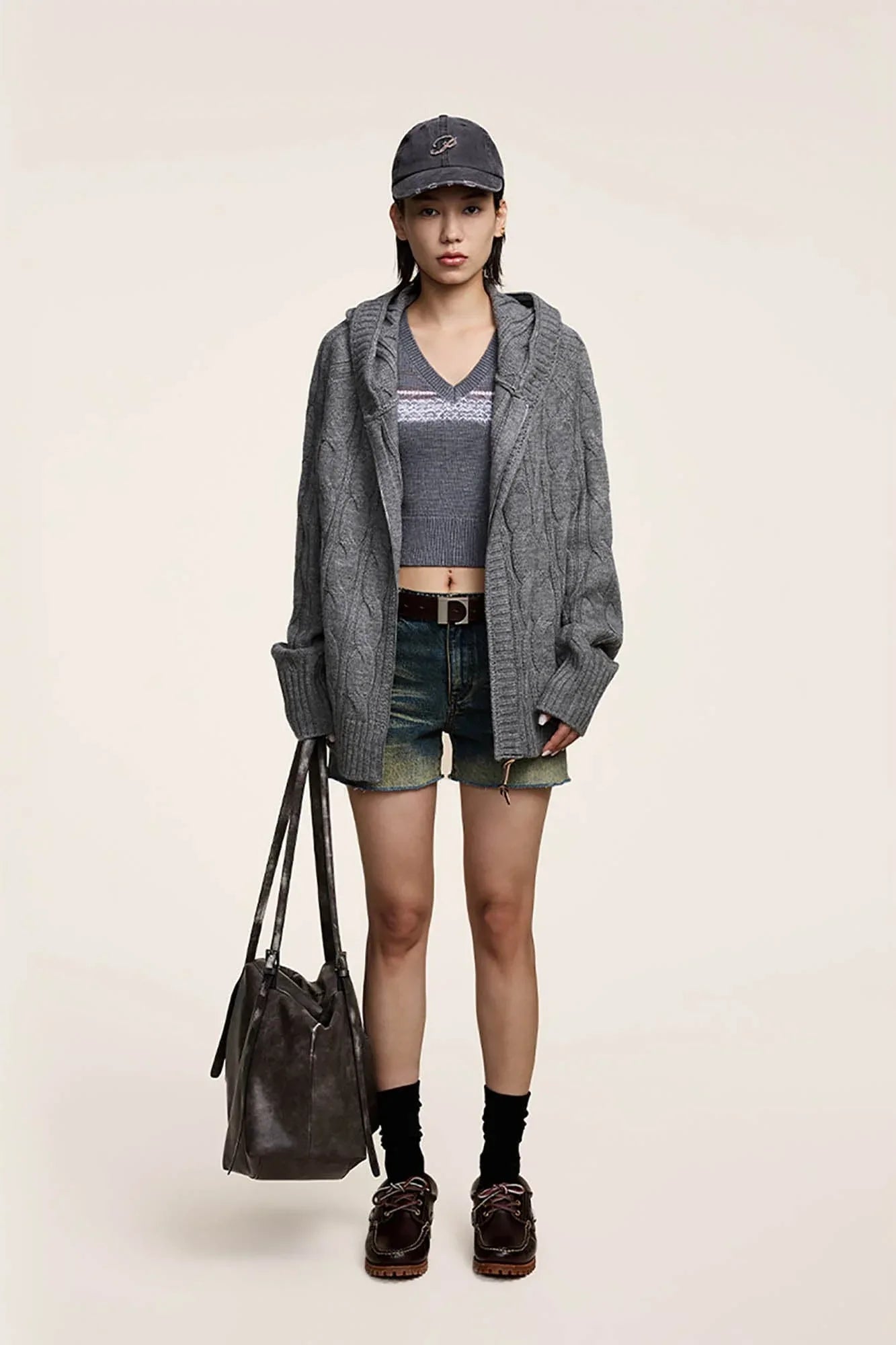 Stylish Double-Strap Shoulder Bag -  faux leather - Stylish Double-Strap Shoulder Bag for Everyday Use