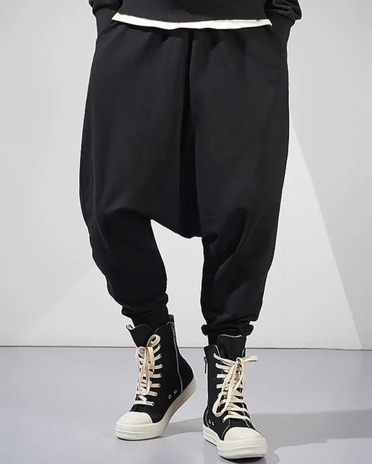 Stylish Drop-Crotch Trousers - drop-crotch - Stylish Drop-Crotch Trousers for Streetwear Looks