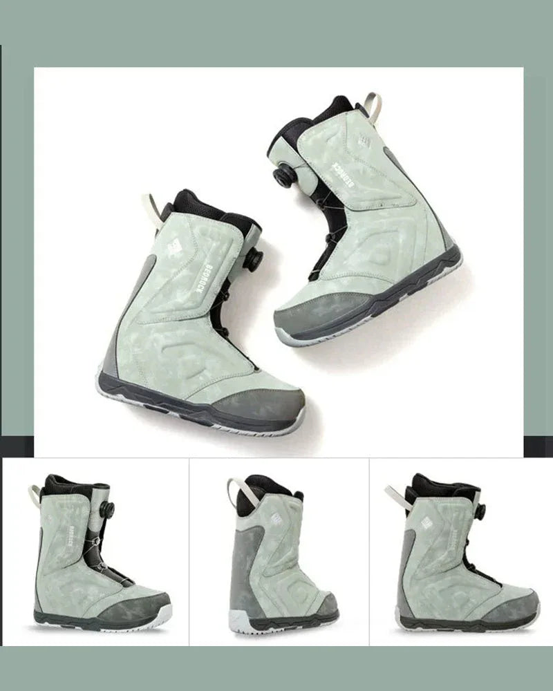 Stylish Dual-Tone Snow Boots -  techwear snow boots - Stylish Dual-Tone Snow Boots for Every Adventure