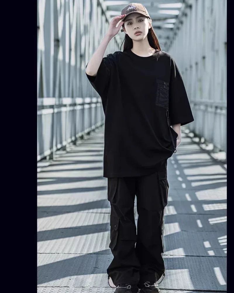 Stylish Duo Urban Tee -  techwear - Stylish Urban Tee for Everyday Comfort
