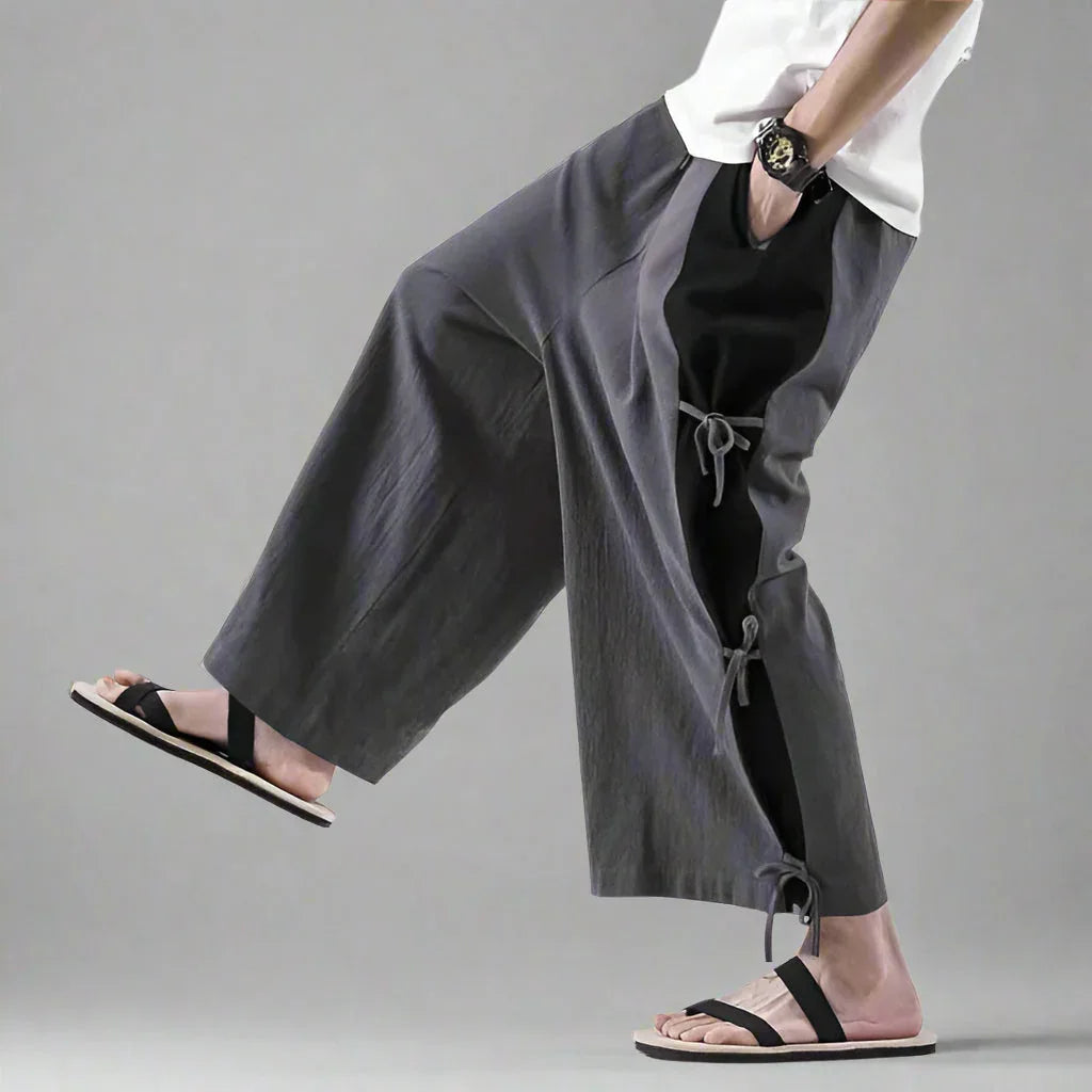 Stylish Everyday Hakama Trousers - hakama trousers - Stylish Hakama Trousers for Everyday Comfort