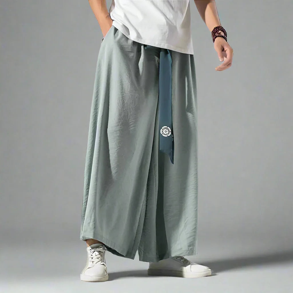 Stylish Flowy Wide-Leg Pants -  comfortable loose fit pants - Elegant Flowy Wide-Leg Pants for Comfort