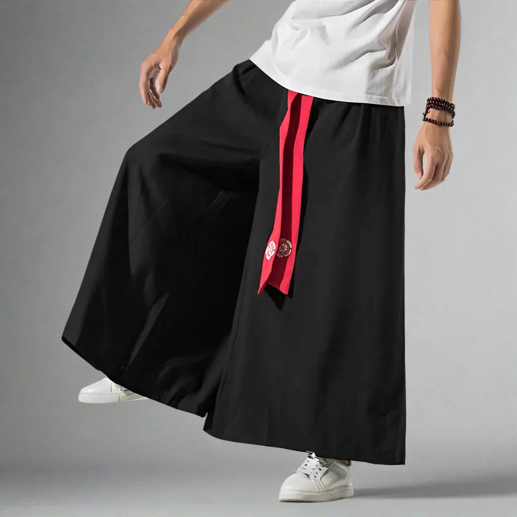 Stylish Flowy Wide-Leg Pants -  flowy pants - Elegant Flowy Wide-Leg Pants for Comfort