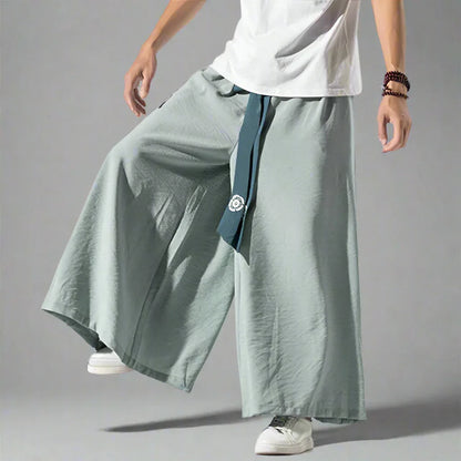 Stylish Flowy Wide-Leg Pants -  lightweight fabric pants - Elegant Flowy Wide-Leg Pants for Comfort
