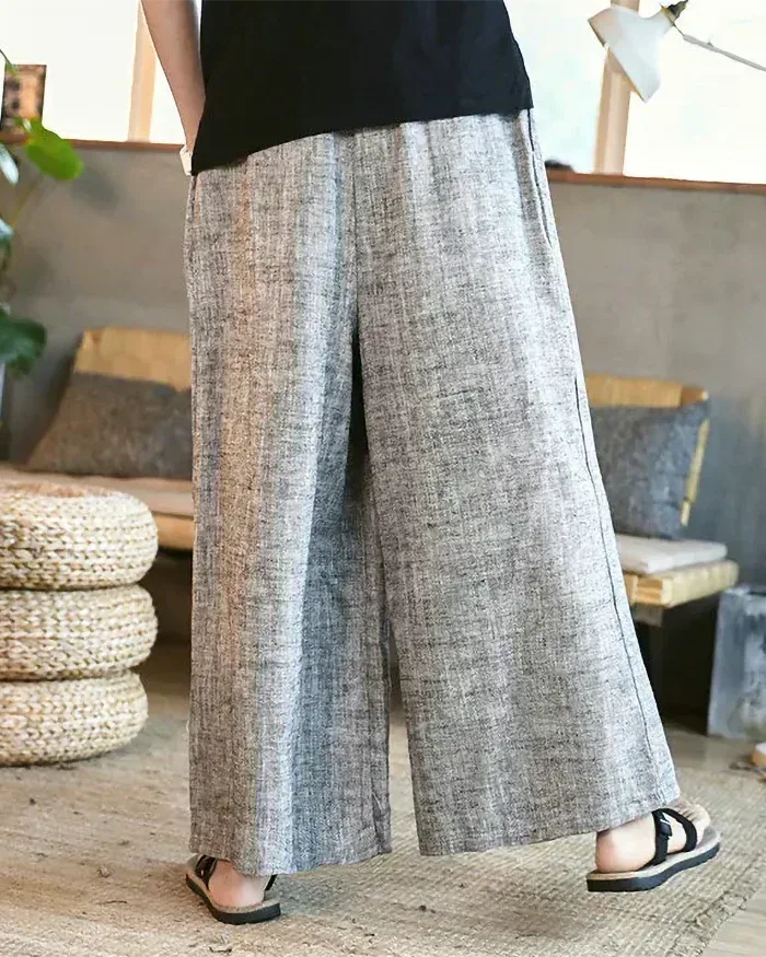 Stylish Grey Hakama Pants -  comfortable pants - Comfortable Grey Hakama Pants for Everyday Style