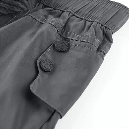 Stylish Grey Summer Shorts -  elastic waist shorts - Comfortable Grey Summer Shorts for Everyday Use