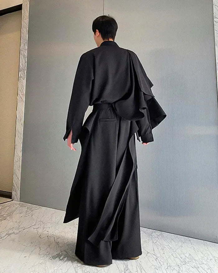 Stylish Hakama Pants for All -  loose fit - Chic Hakama Pants for Effortless Urban Style