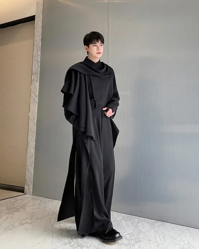 Stylish Hakama Pants for All -  modern techwear - Chic Hakama Pants for Effortless Urban Style