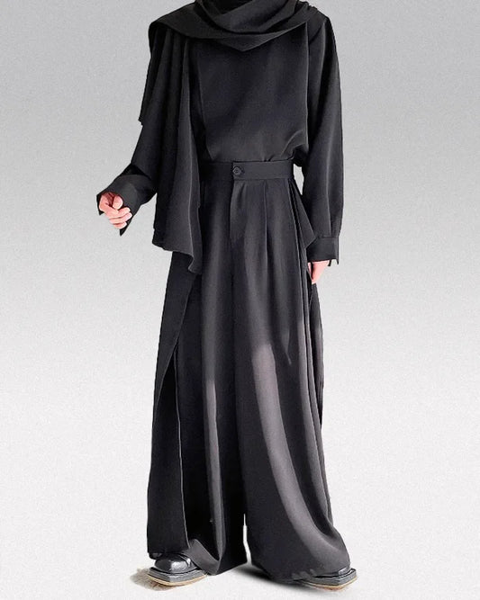 Stylish Hakama Pants for All - traditional japanese pants - Chic Hakama Pants for Effortless Urban Style