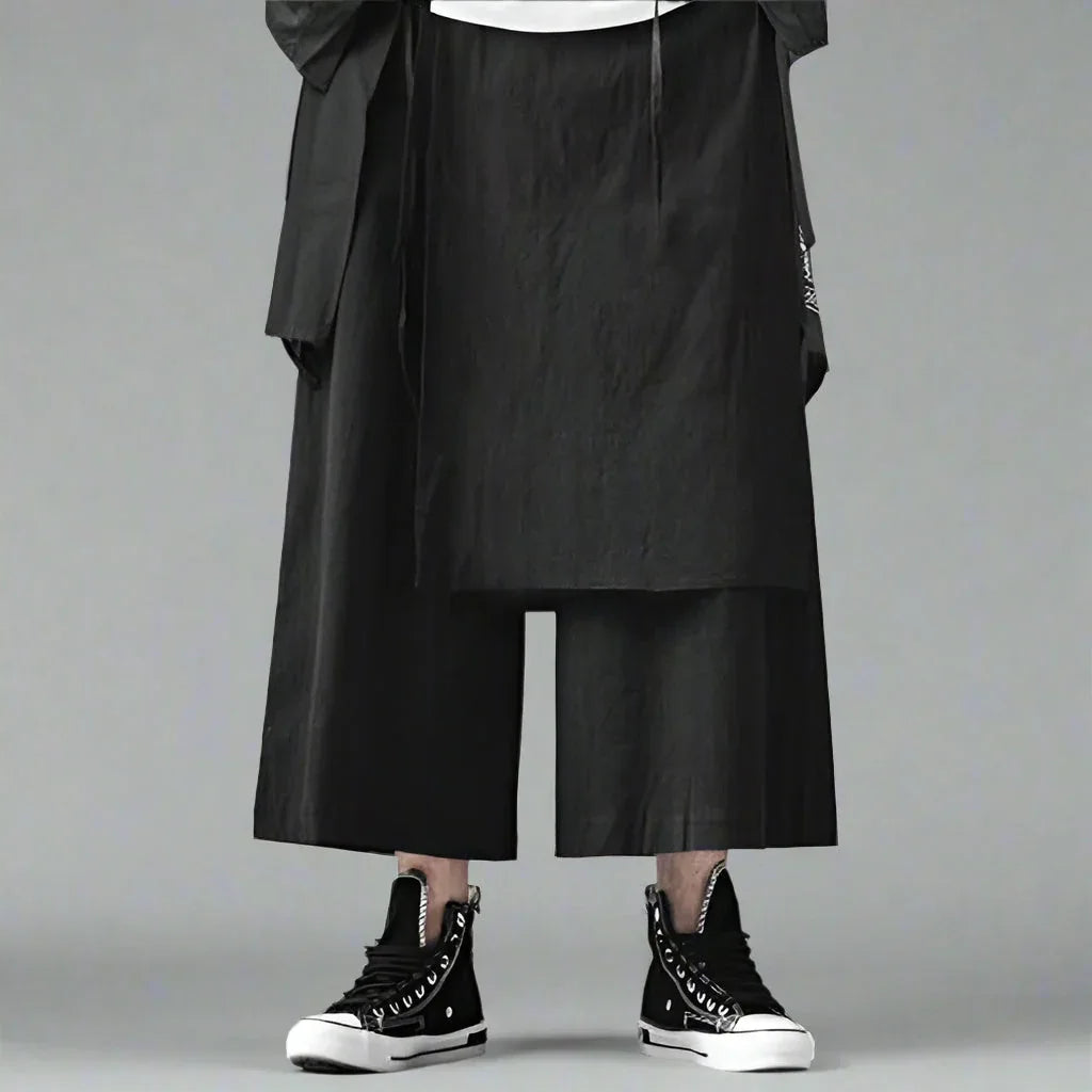 Stylish Hakama-Style Trousers - hakama trousers - Hakama-Style Trousers for Stylish Streetwear Looks