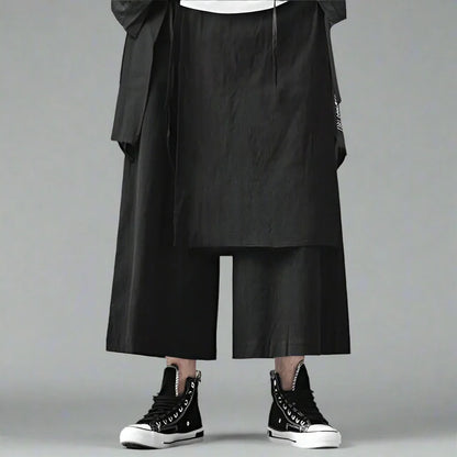 Stylish Hakama-Style Trousers - hakama trousers - Hakama-Style Trousers for Stylish Streetwear Looks